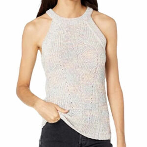 NWT Ella Moss Margie White Knit Halter Top XL
